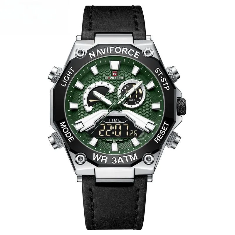 Men Watches Dual Display Digital Chronograph Male  Waterproof Wristwatches
