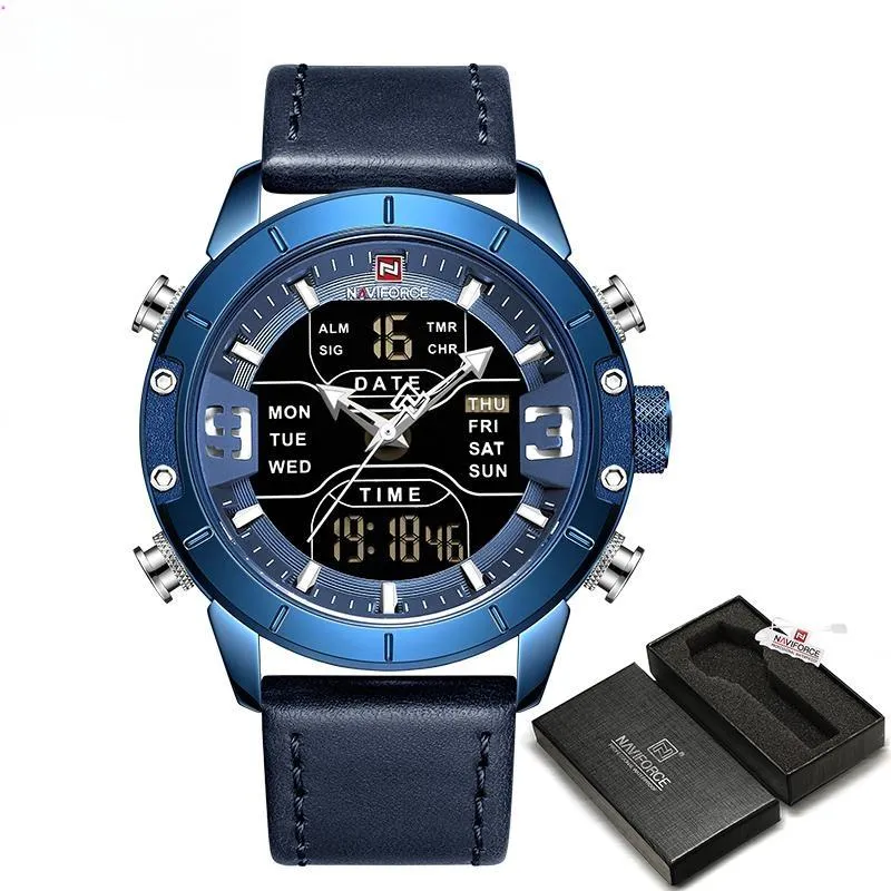 Men WristWatch Luxury Brand Blue Waterproof Quartz Men's Watches