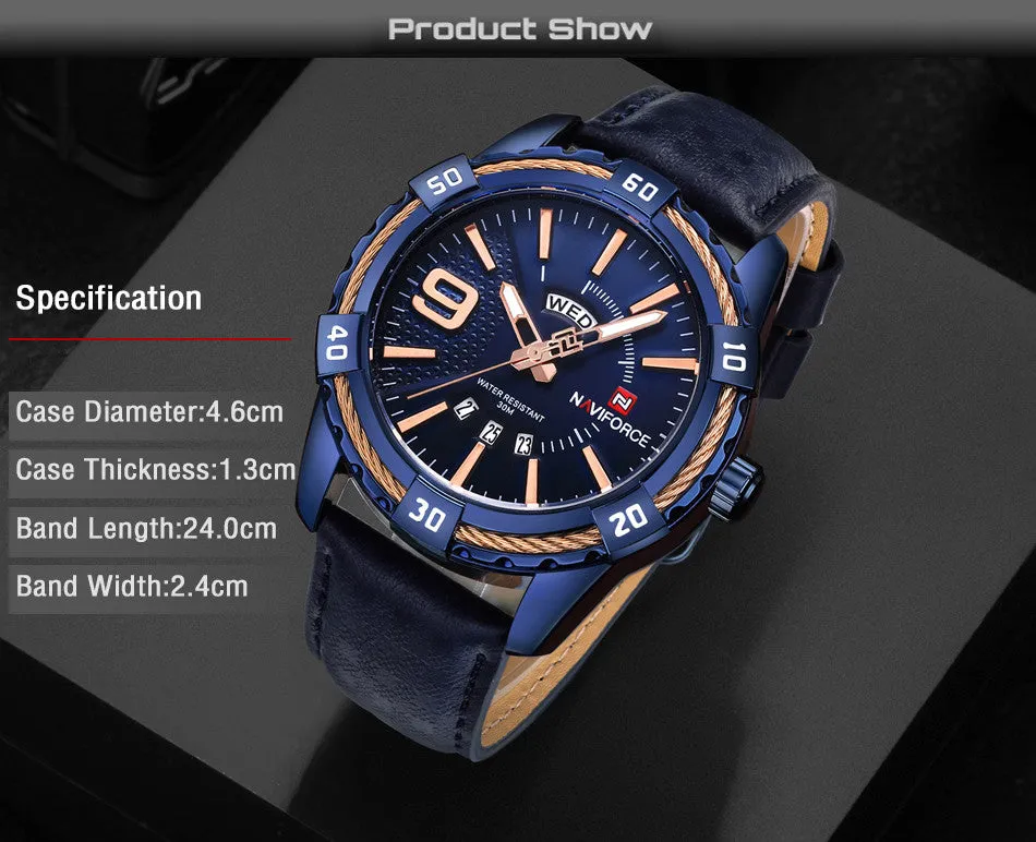 Men's Fashion Sports Waterproof Watch