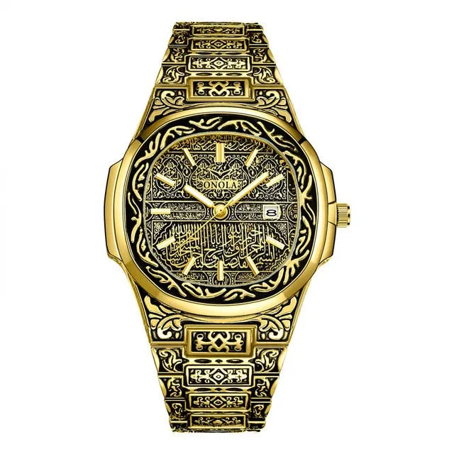 Men's Stainless Steel Creative Waterproof Analog Watches