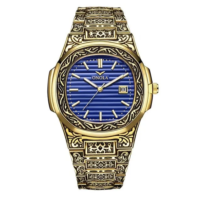 Men's Stainless Steel Creative Waterproof Analog Watches
