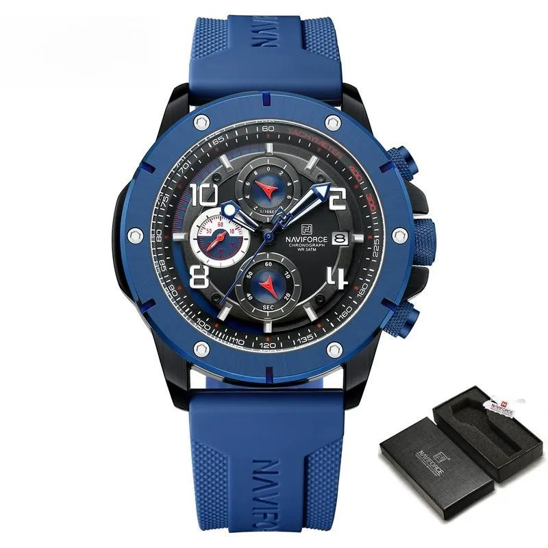 Men's Watches Luxury Military Quartz Wristwatch Waterproof Luminous Chronograph Date Clock