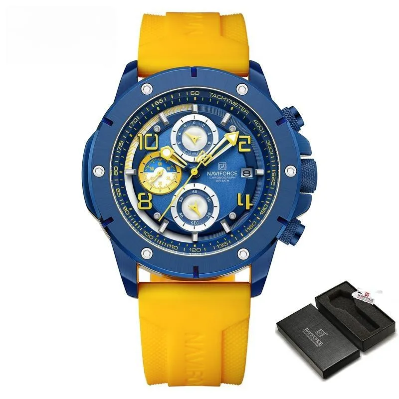 Men's Watches Luxury Military Quartz Wristwatch Waterproof Luminous Chronograph Date Clock