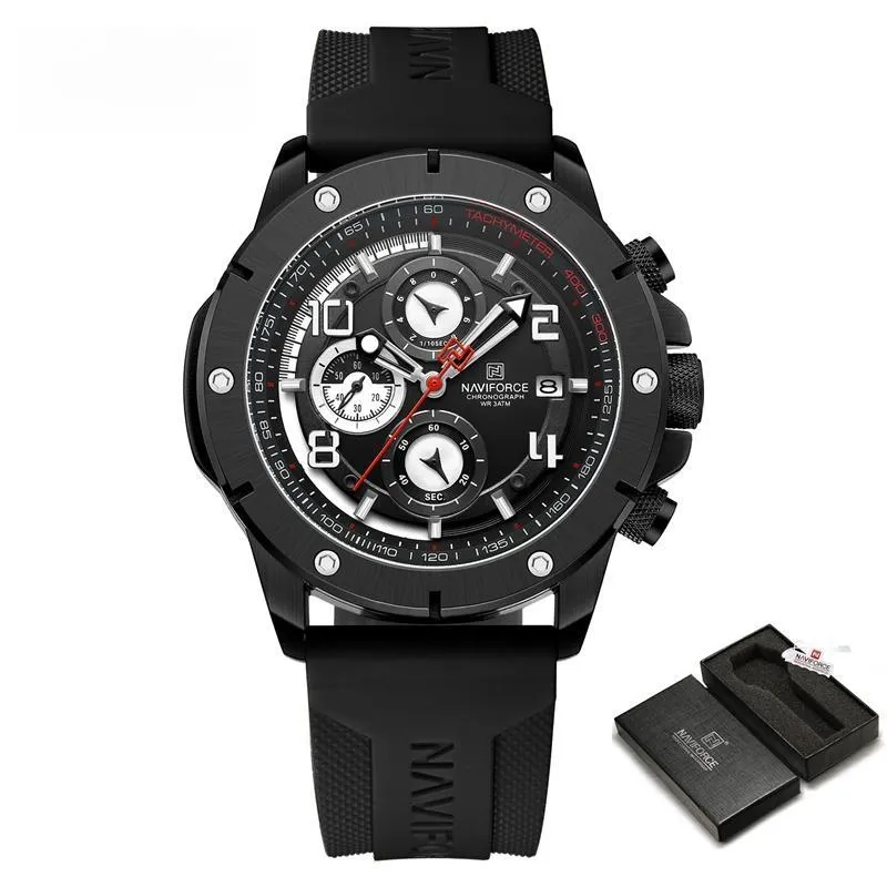 Men's Watches Luxury Military Quartz Wristwatch Waterproof Luminous Chronograph Date Clock