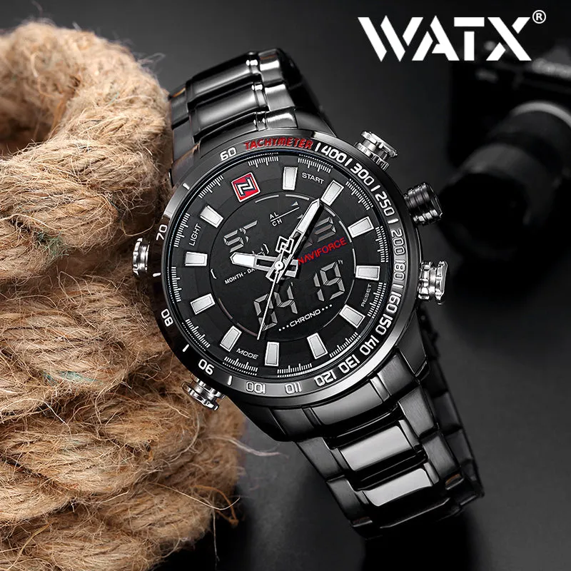 Military Sport Watches Steel Waterproof Number 18