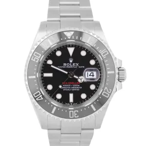 MINT 2022 PAPERS Rolex Sea-Dweller 126600 Black Mark II Steel 43mm MK2 Watch BOX