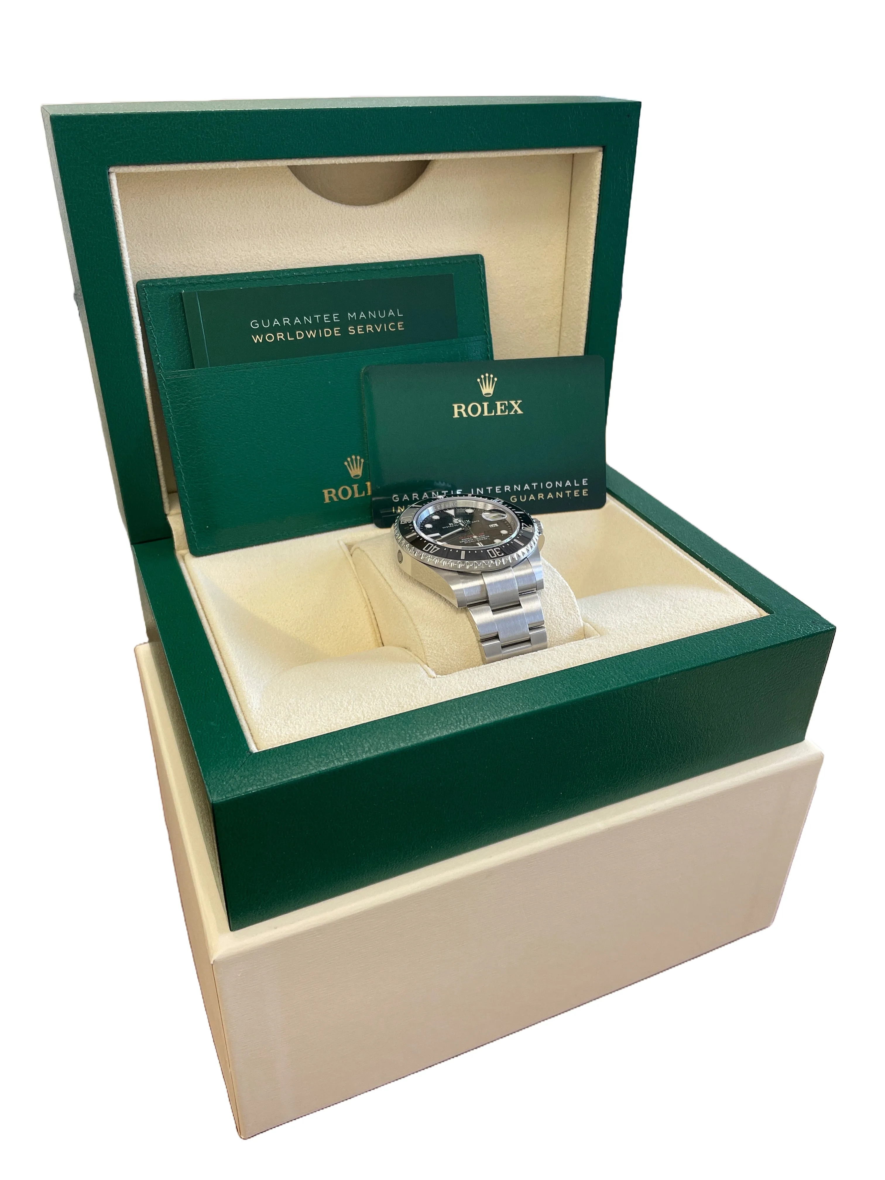MINT 2022 PAPERS Rolex Sea-Dweller 126600 Black Mark II Steel 43mm MK2 Watch BOX