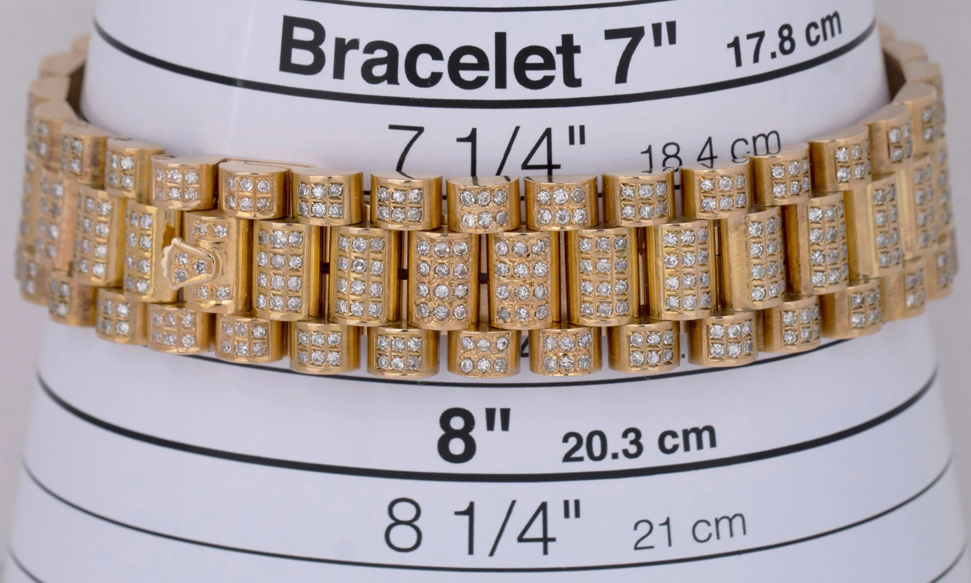 MINT Rolex Day-Date President 36mm BLUE DIAMOND 18038 18K Gold BUSS DOWN Watch