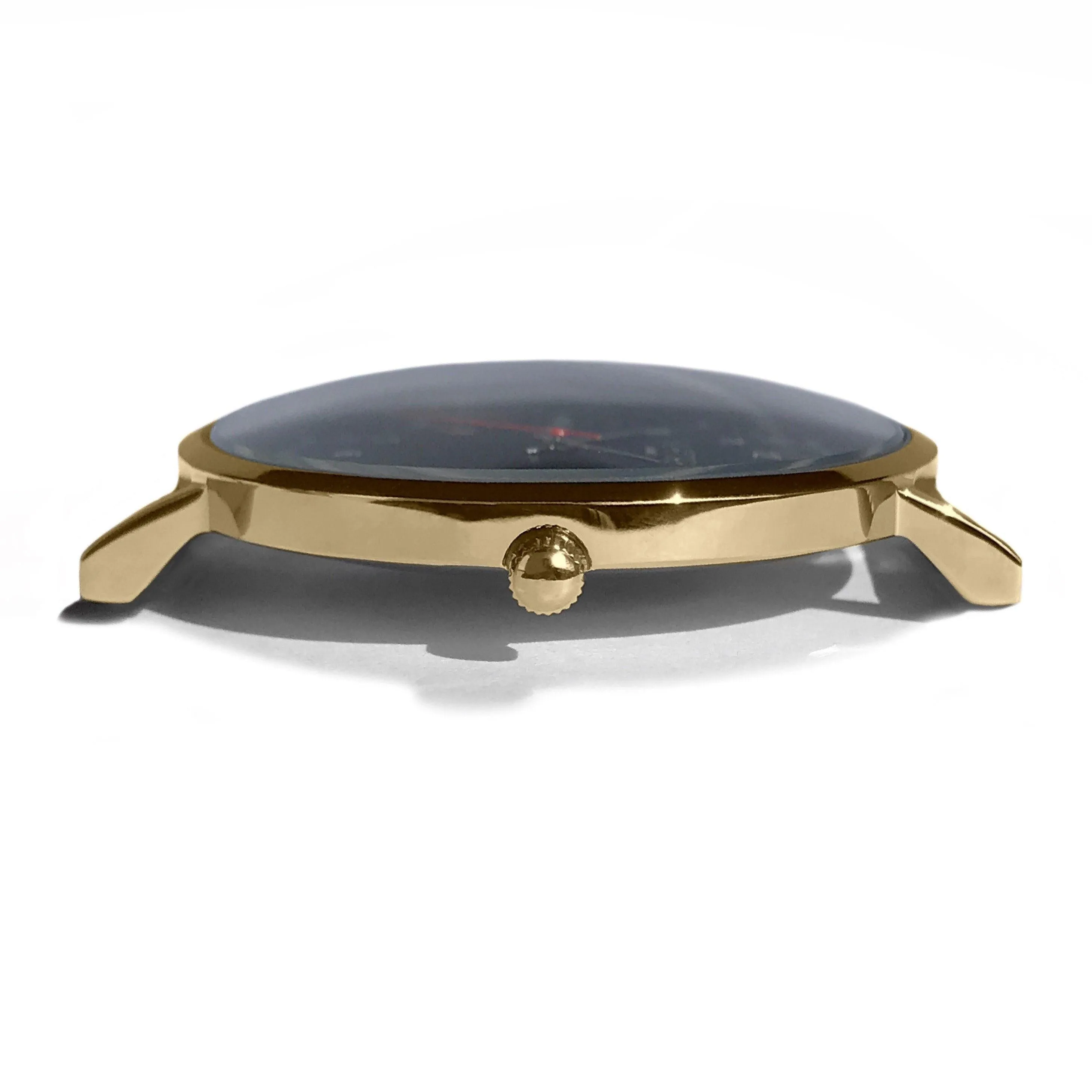 Moderna Vegan Suede Watch Gold, Black & Berry