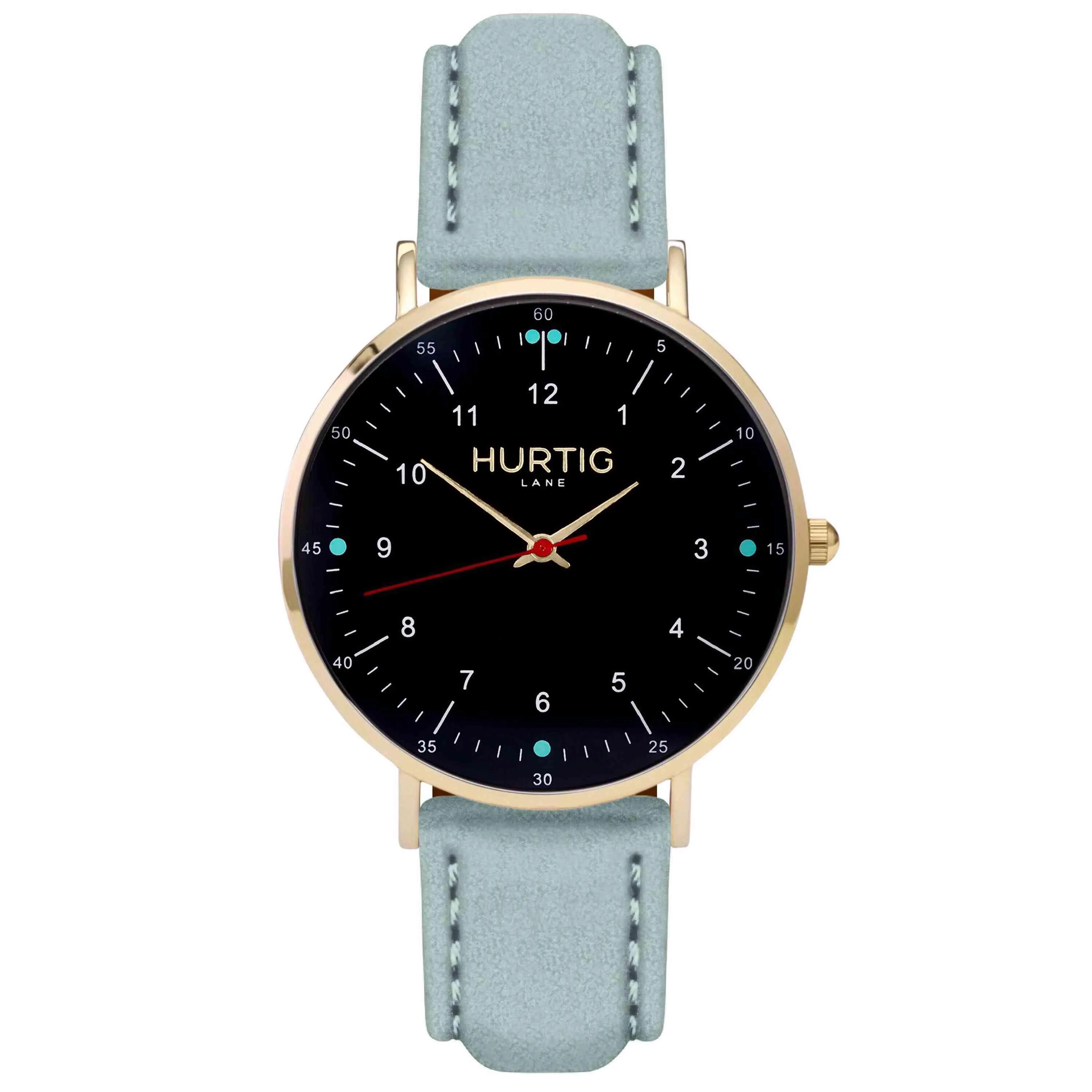Moderna Vegan Tweed Watch Gold, Black & Grey