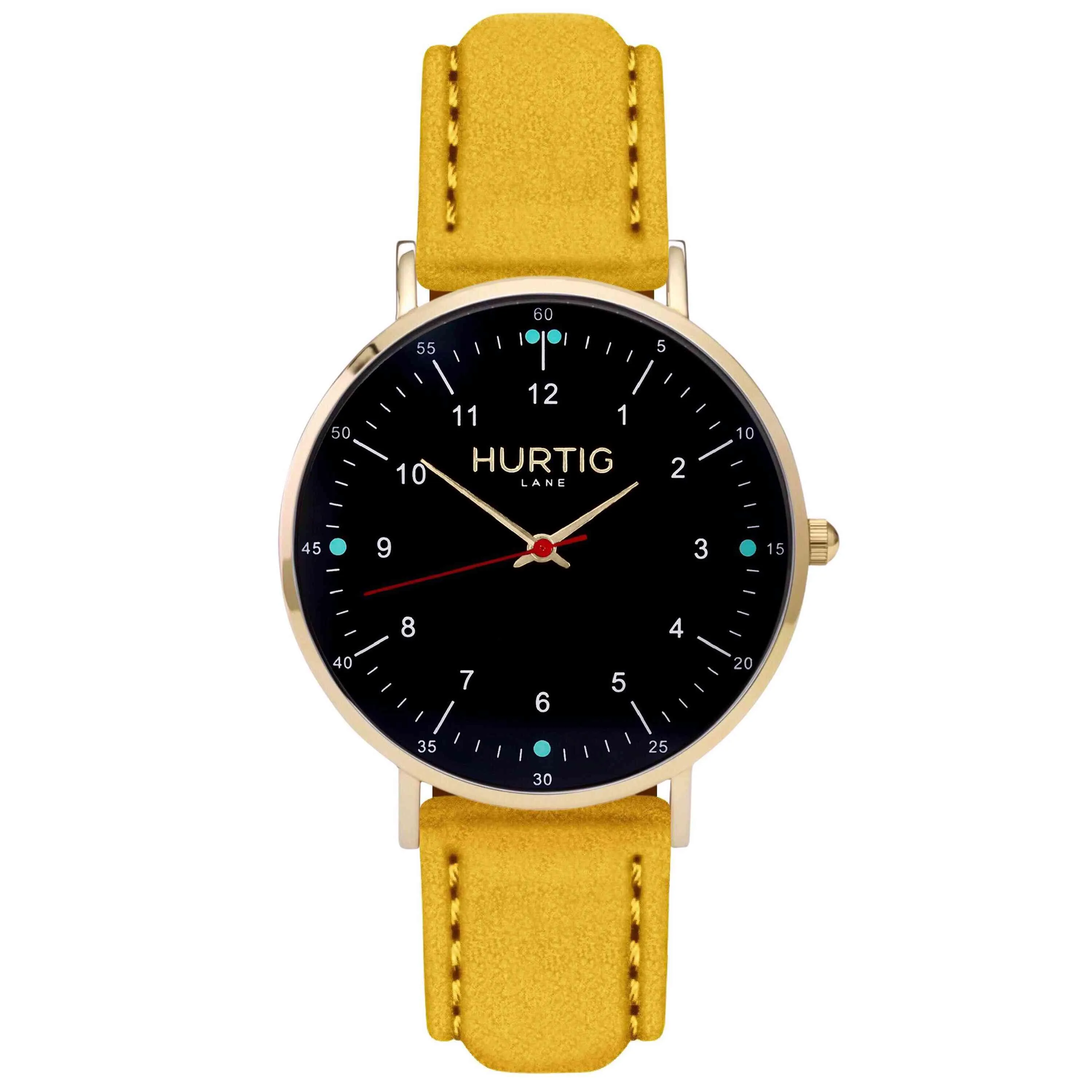 Moderna Vegan Tweed Watch Gold, Black & Grey