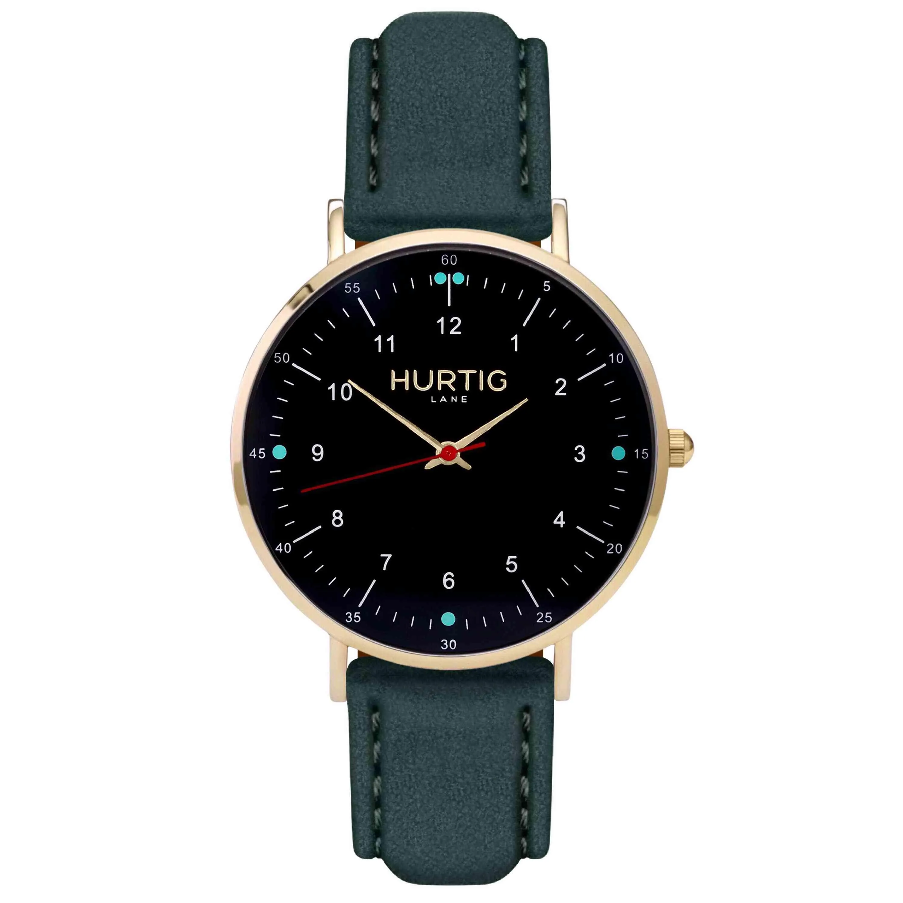 Moderna Vegan Tweed Watch Gold, Black & Grey