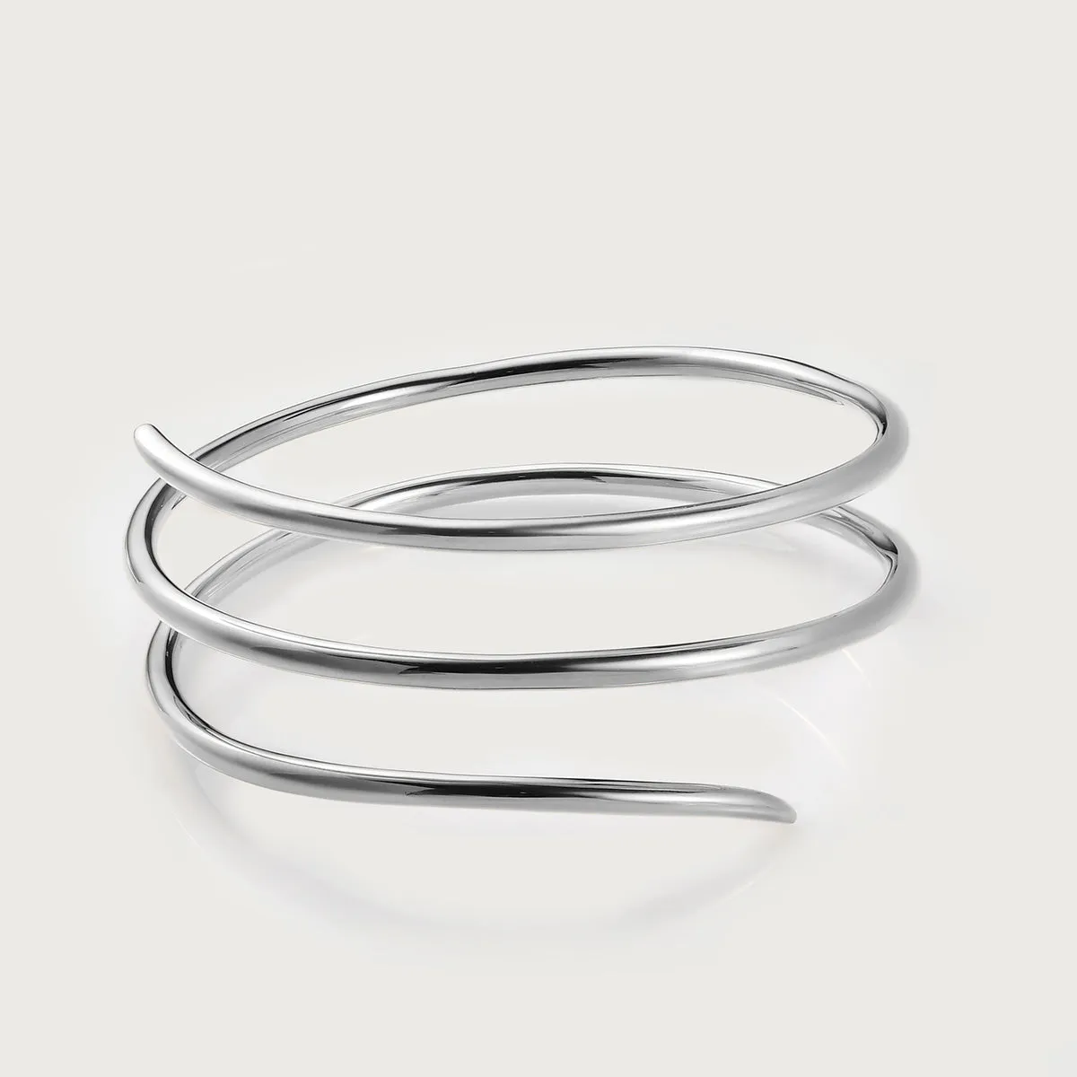 Molto Spiral Wrap Bangle   Spiral Creole Hoops