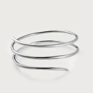 Molto Spiral Wrap Bangle   Spiral Creole Hoops