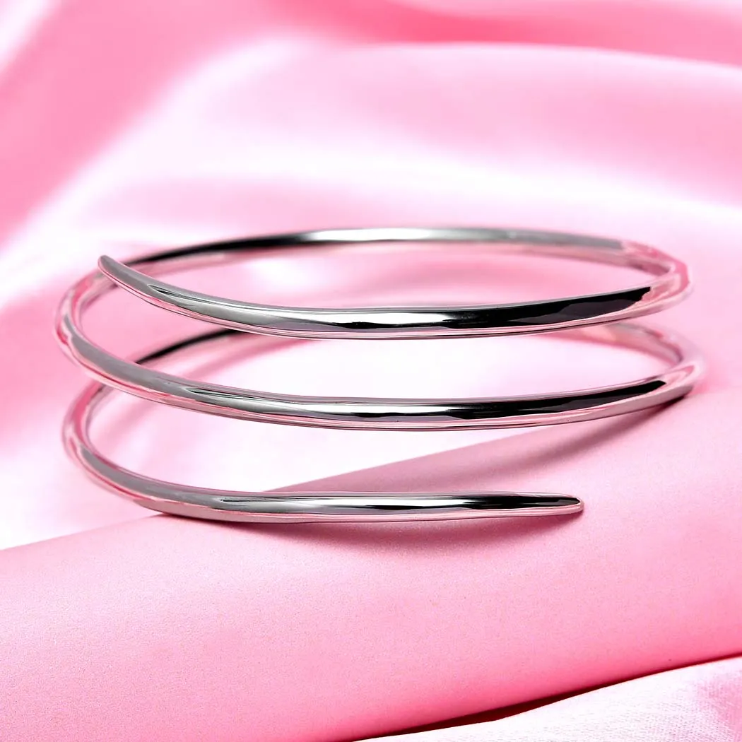 Molto Spiral Wrap Bangle   Spiral Creole Hoops