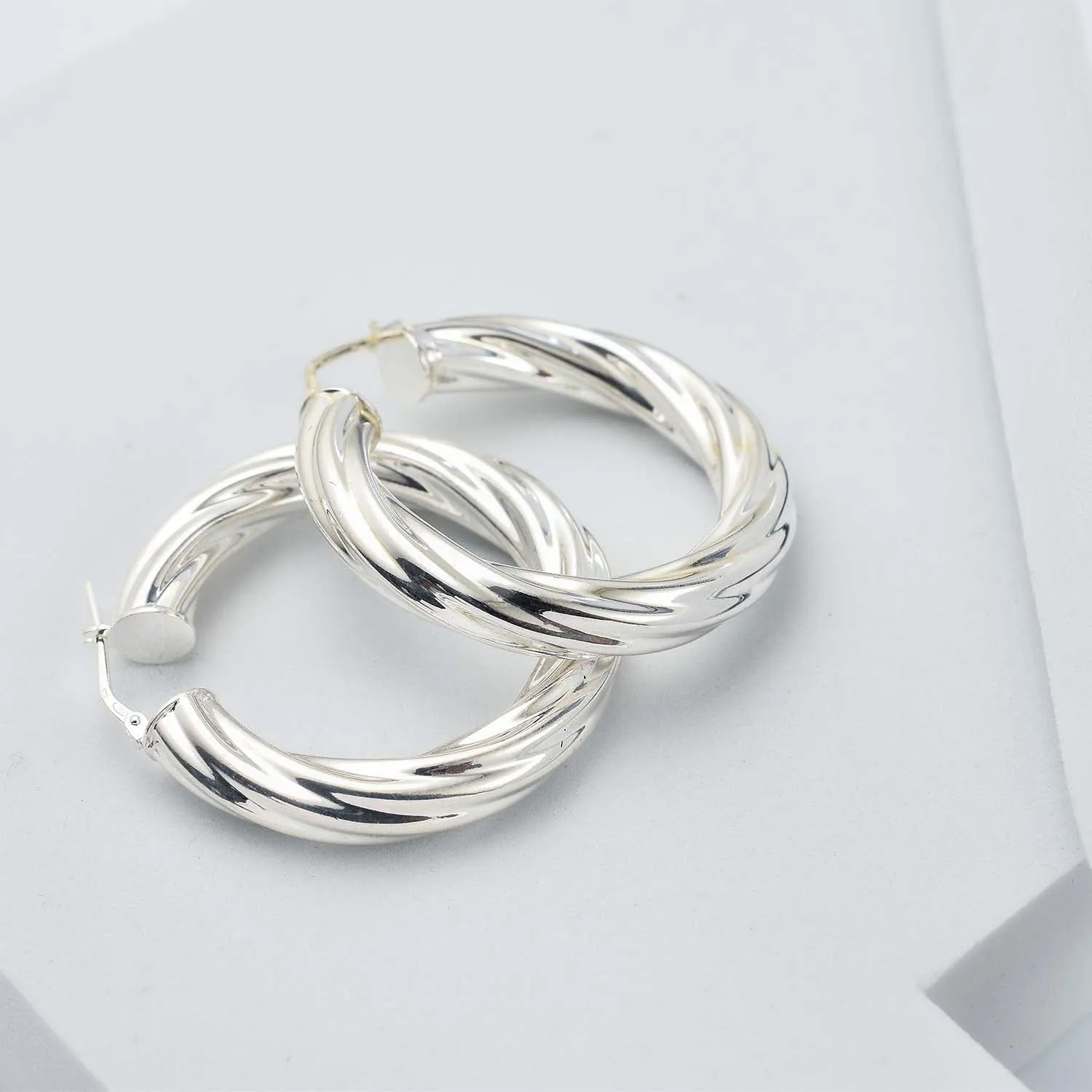 Molto Spiral Wrap Bangle   Spiral Creole Hoops