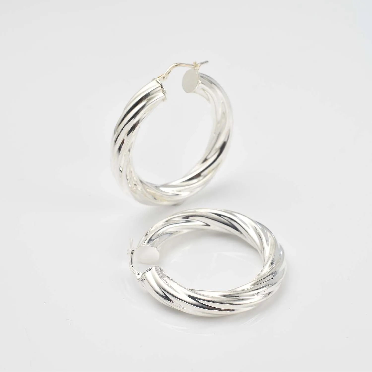 Molto Spiral Wrap Bangle   Spiral Creole Hoops