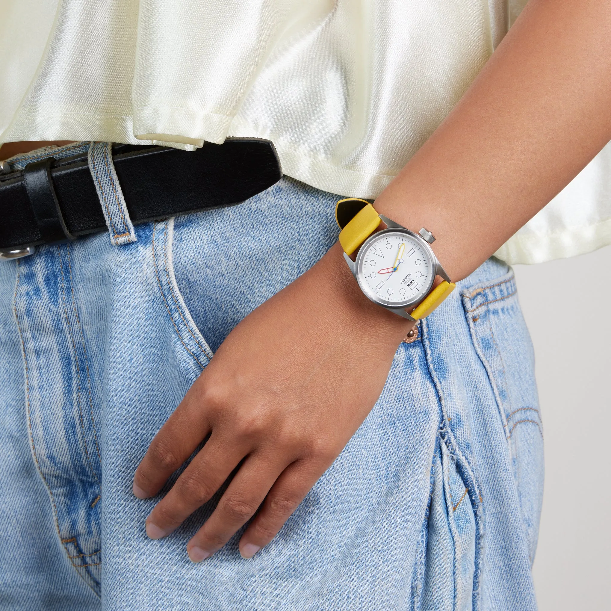 MoMA Unimatic De Stijl Modello Cinque Watch - Yellow