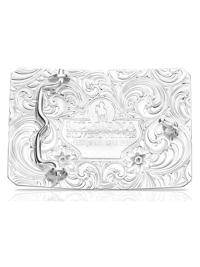 Montana Silversmiths 51810 Unyielding Grit Buckle Silver