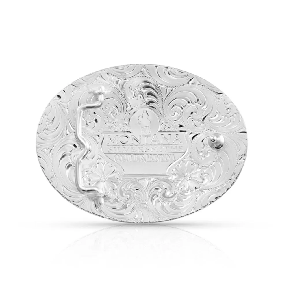 Montana Silversmiths 6190-219 Mexico Pride Ranch Rope Buckle