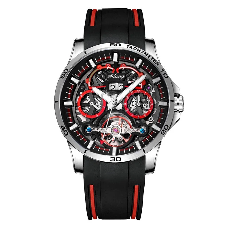New Fashion Designer Tourbillon Waterproof Automatic Mechanical Watch
