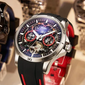 New Fashion Designer Tourbillon Waterproof Automatic Mechanical Watch