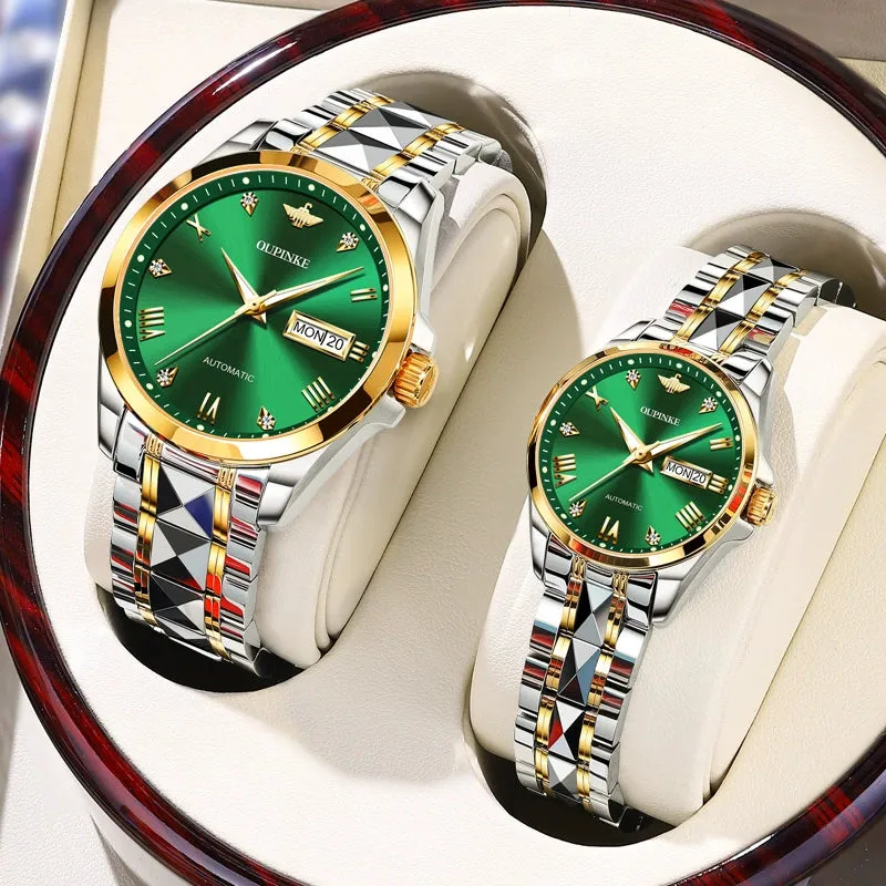 New Rolex Couple Watches A pair of authentic waterproof fully automatic mechanical watches business couple watches