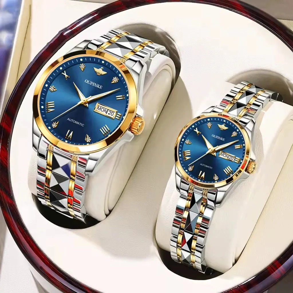 New Rolex Couple Watches A pair of authentic waterproof fully automatic mechanical watches business couple watches