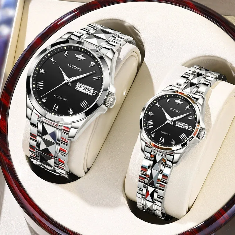 New Rolex Couple Watches A pair of authentic waterproof fully automatic mechanical watches business couple watches