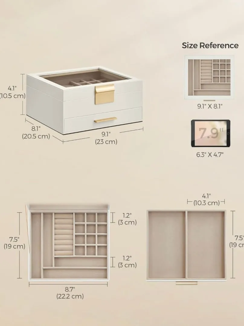 Off white jewelry box