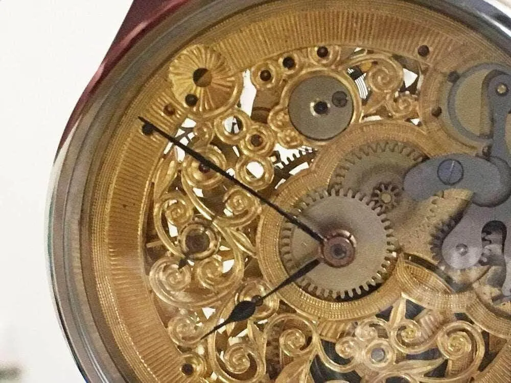 Omega Pocket Watch Convereted Wristwatch Skeleton 1905