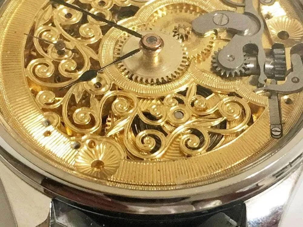 Omega Pocket Watch Convereted Wristwatch Skeleton 1905