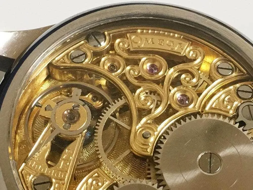Omega Pocket Watch Convereted Wristwatch Skeleton 1905