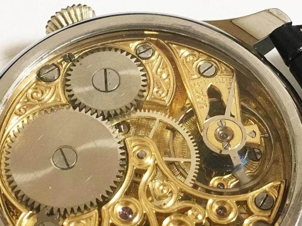 Omega Pocket Watch Convereted Wristwatch Skeleton 1905