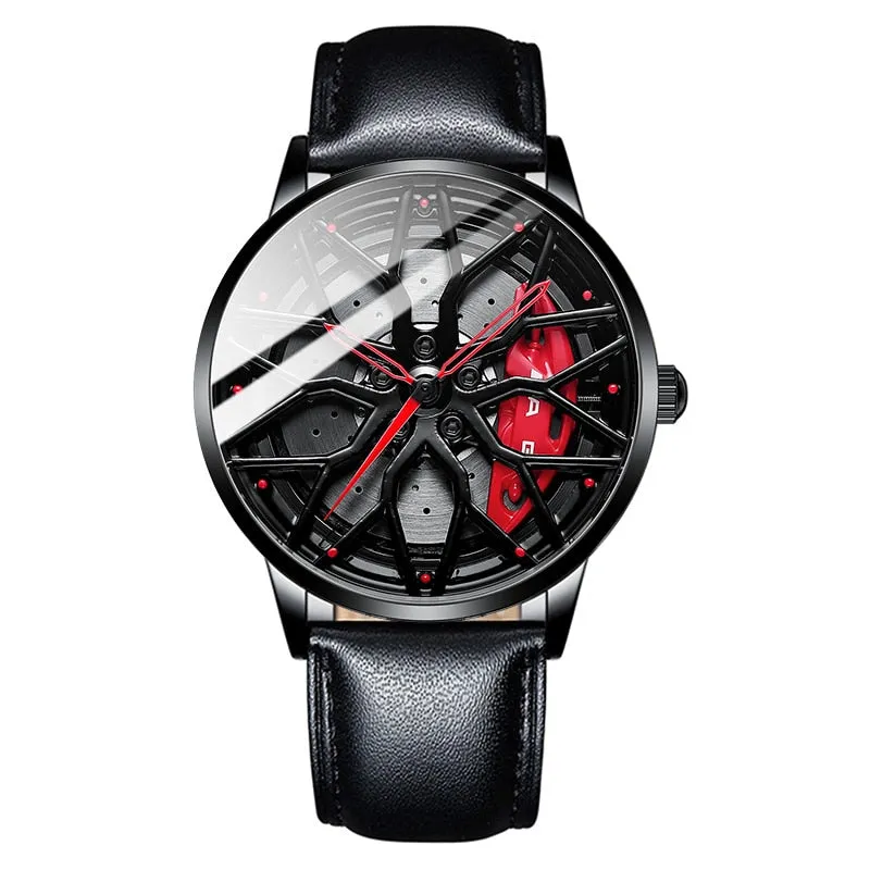 Original Wheel Rim Hub Watches Men Super Car Rim Hub Men Quartz Watch Waterproof Watches For Car AMG