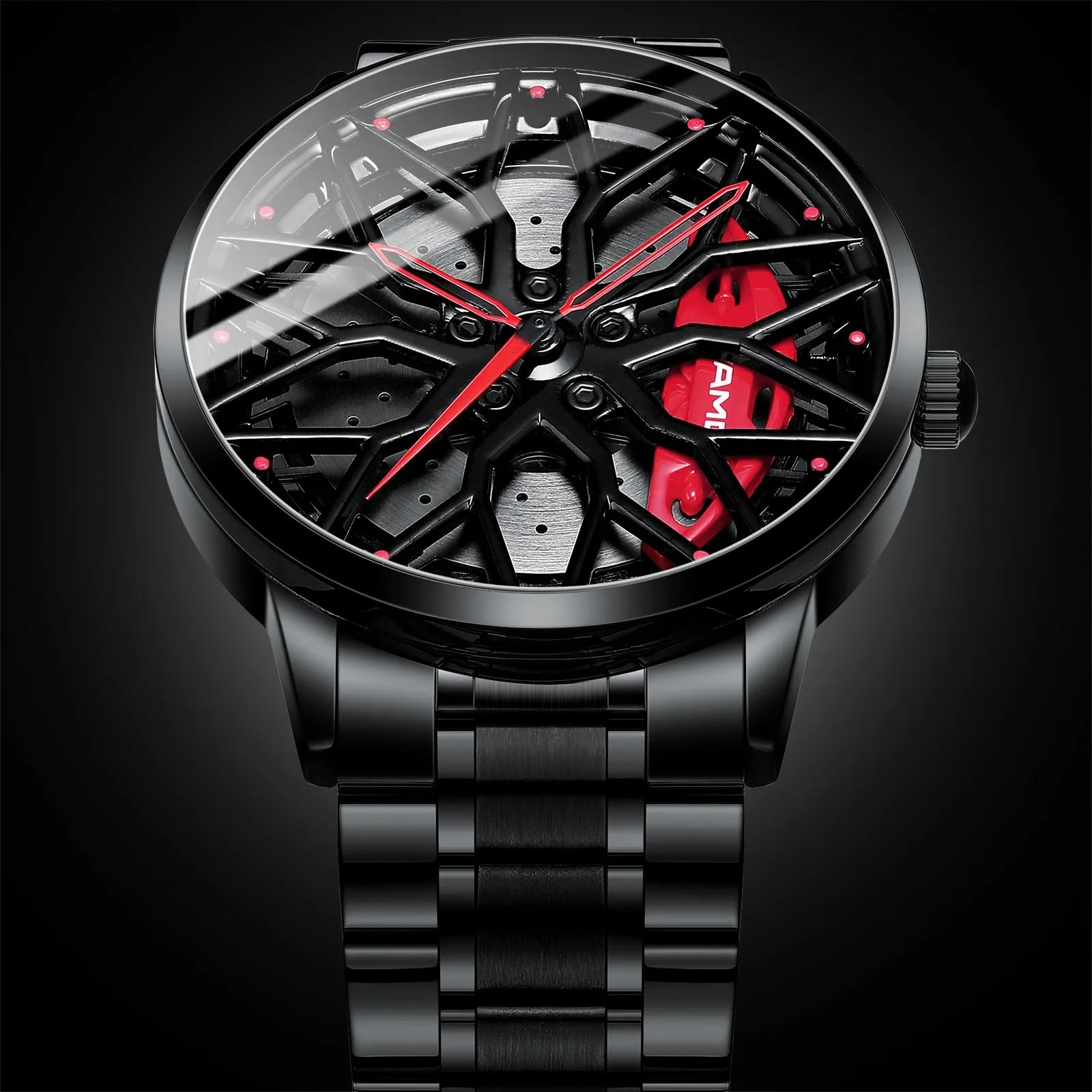 Original Wheel Rim Hub Watches Men Super Car Rim Hub Men Quartz Watch Waterproof Watches For Car AMG