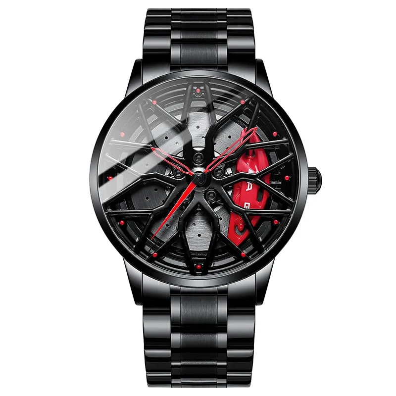 Original Wheel Rim Hub Watches Men Super Car Rim Hub Men Quartz Watch Waterproof Watches For Car AMG