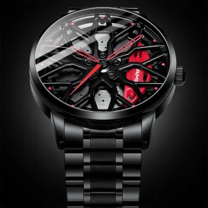 Original Wheel Rim Hub Watches Men Super Car Rim Hub Men Quartz Watch Waterproof Watches For Car AMG
