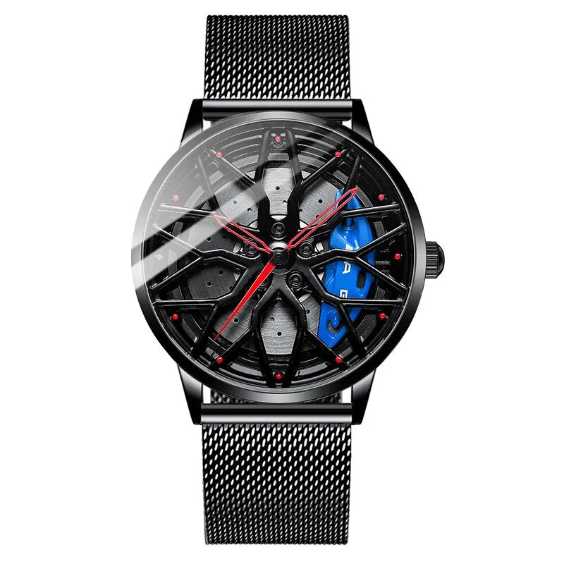 Original Wheel Rim Hub Watches Men Super Car Rim Hub Men Quartz Watch Waterproof Watches For Car AMG