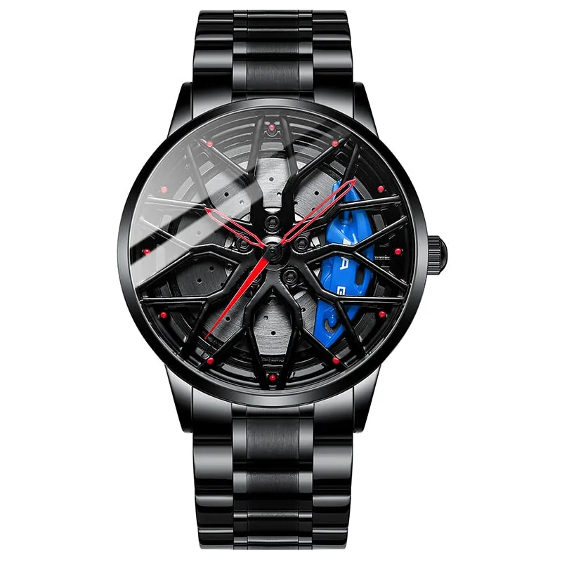 Original Wheel Rim Hub Watches Men Super Car Rim Hub Men Quartz Watch Waterproof Watches For Car AMG