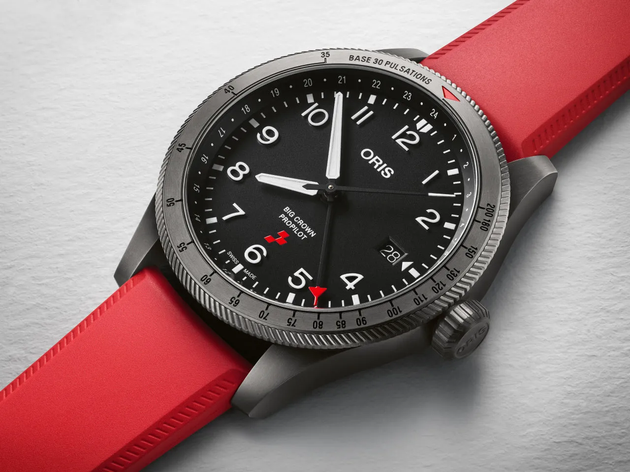 ORS Watch Big Crown ProPilot Rega Fleet Bombardier Challenger 65 HB-JWB Limited Edition