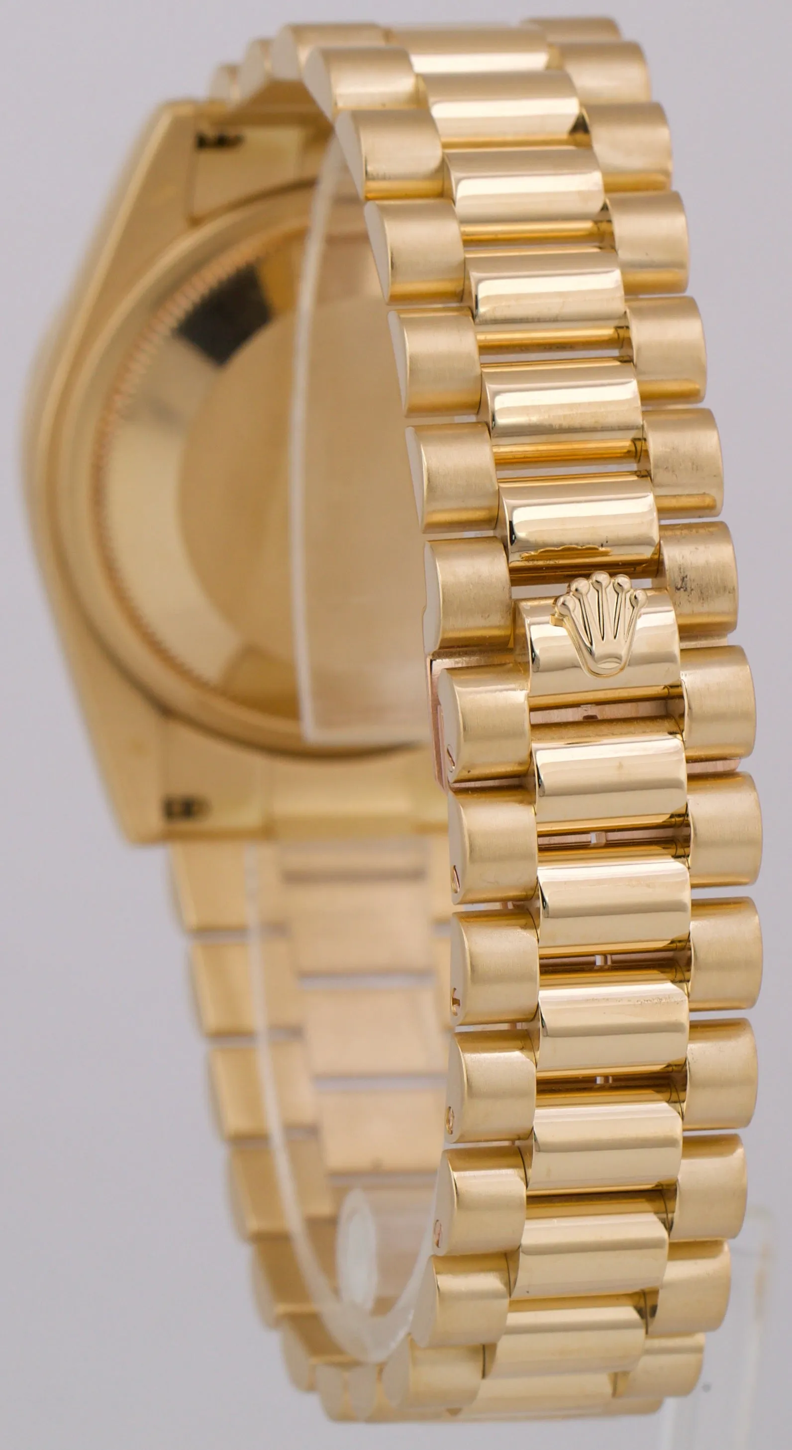 PAPERS Rolex Day-Date President CHAMPAGNE ROMAN 36mm 18K Gold Watch 118238 BOX