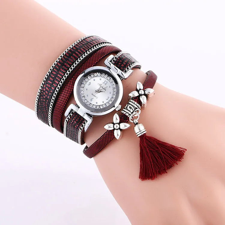 Popular Flower Tassel Quartz Watch
