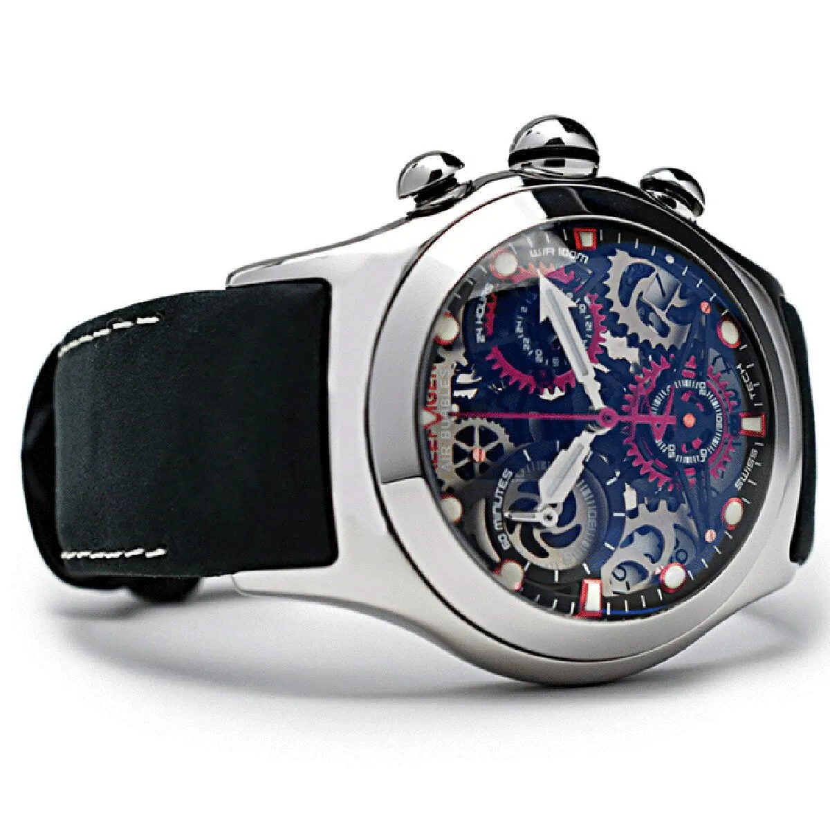 Reef Tiger/RT Chronograph Sport Watches Skeleton Dial with Date Casual Business Watch Relogio Masculino RGA792