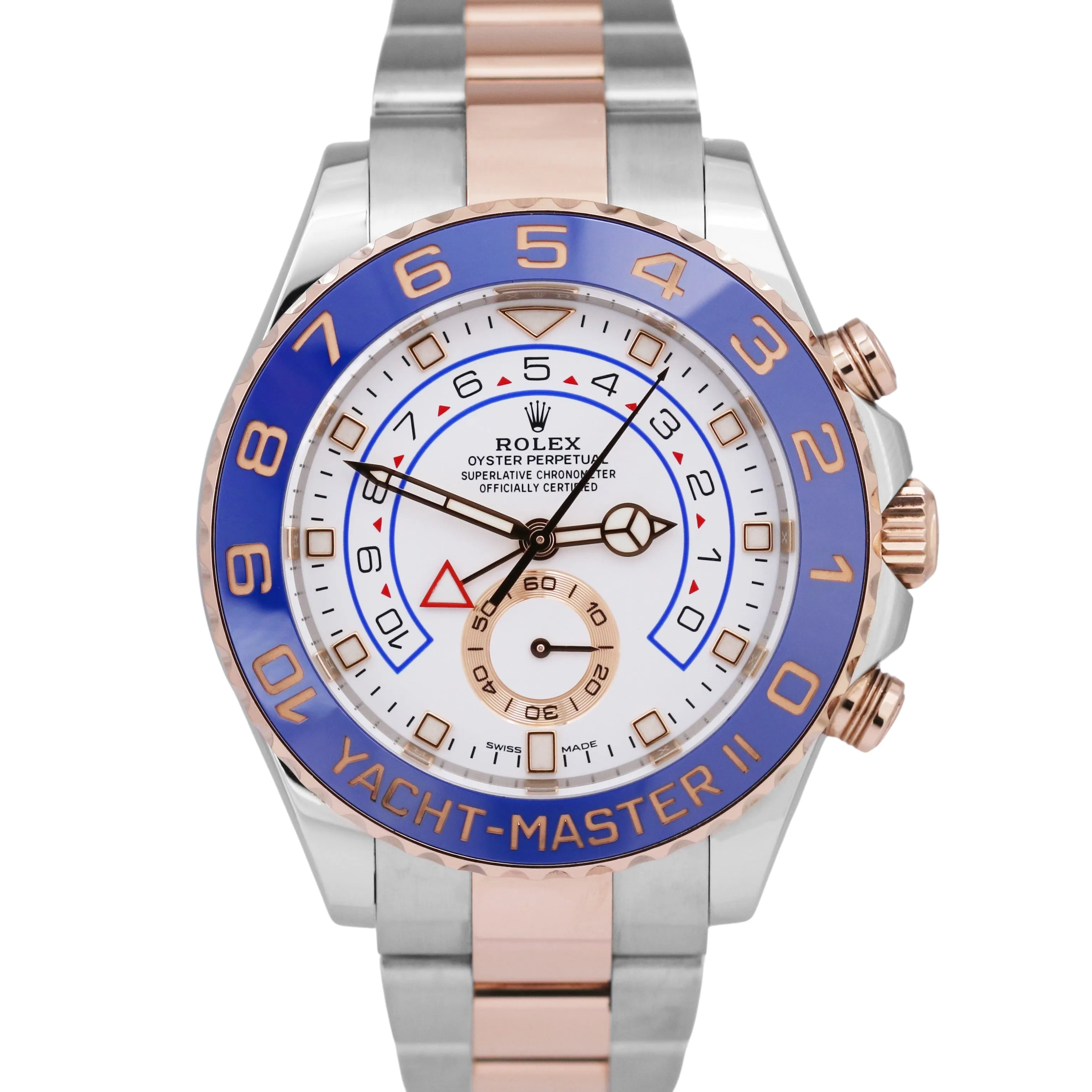 Rolex Yacht-Master II Two-Tone 18K Rose Gold Steel NEW HANDS 44mm 116681 Watch