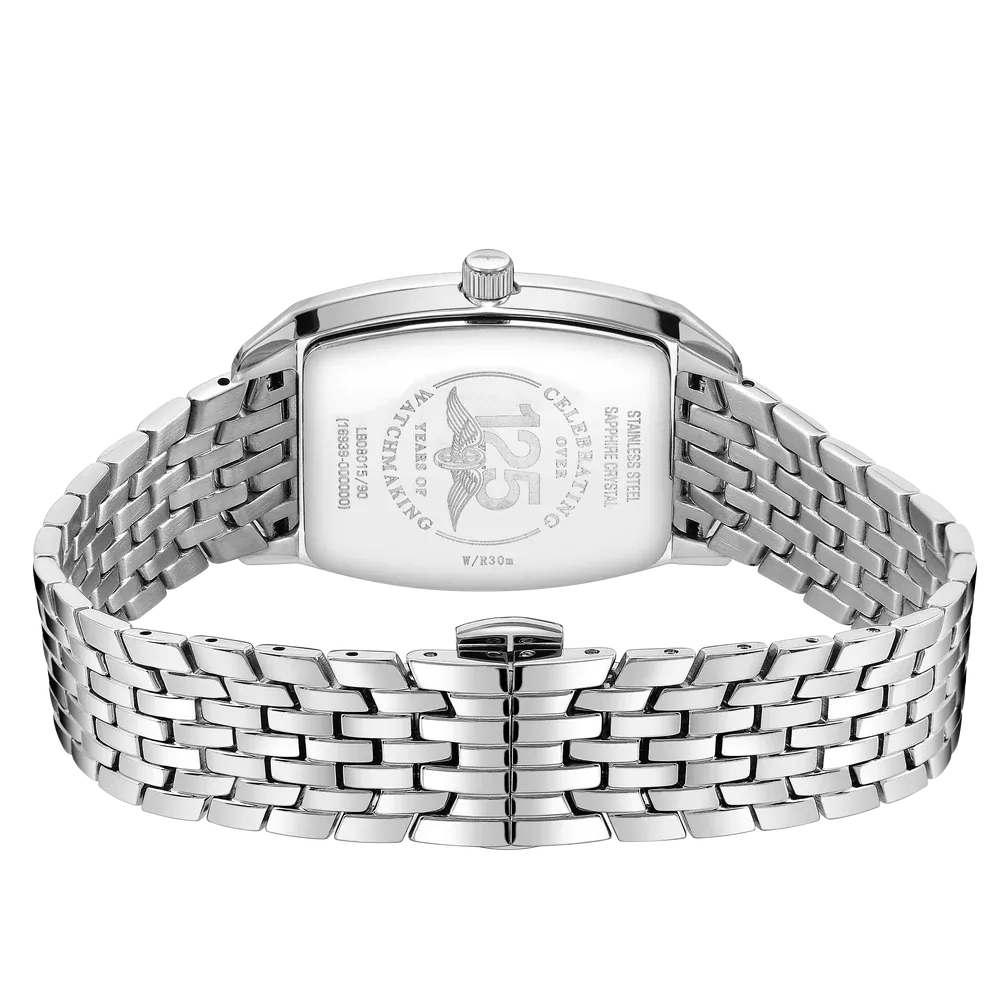 Rotary Ladies Stainless Steel Ultra Slim Tonneau Watch