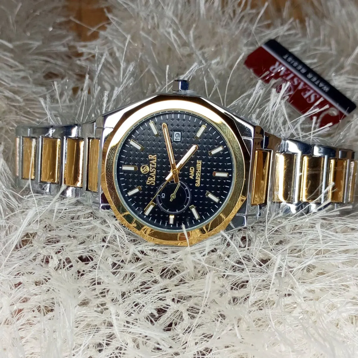 SEASTAR Original Brand Stainless Steel Band Wrist Watch For Men With Brand (Box & Bag)-2409