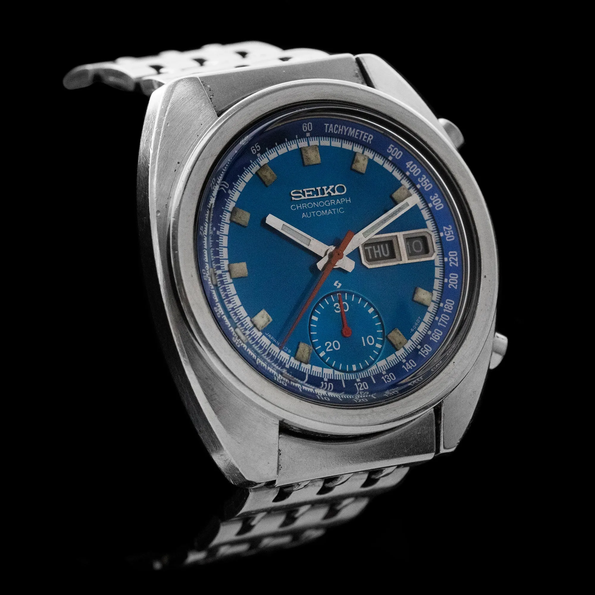 Seiko - 1974 6139 Chronograph ‘Blue Bruce Lee’