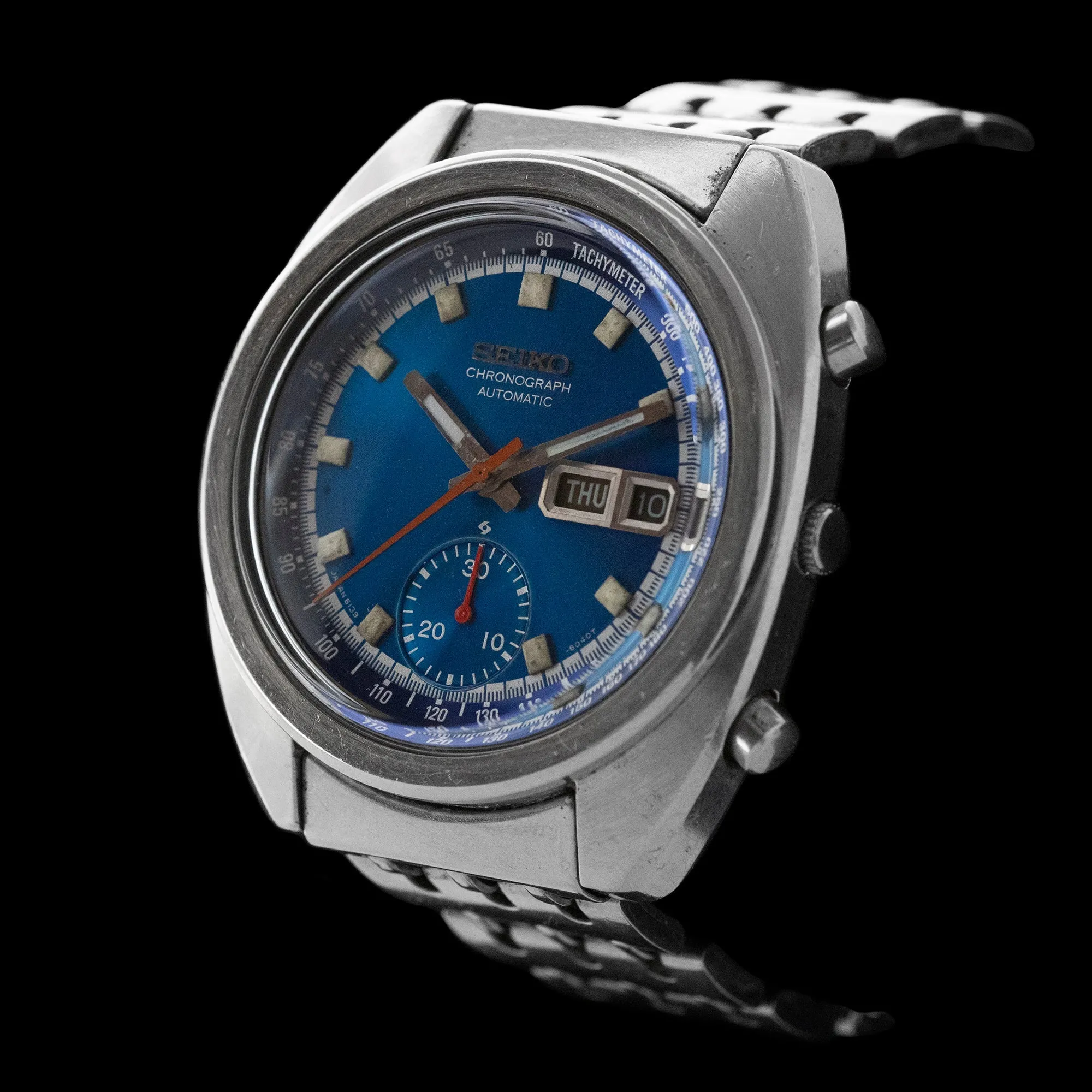 Seiko - 1974 6139 Chronograph ‘Blue Bruce Lee’