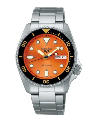 Seiko 5 Sports SRPK35K Orange and Silver Men's Watch
